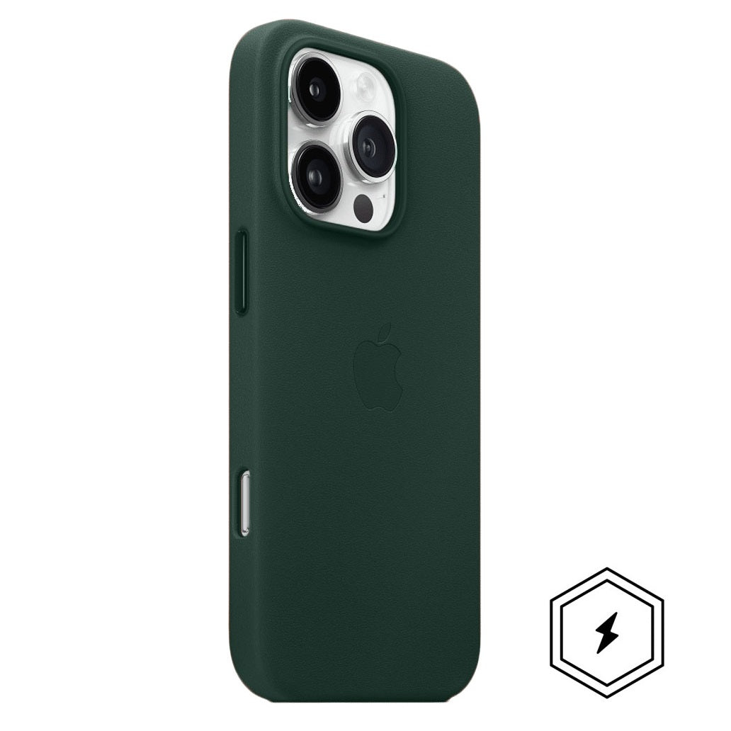 iPhone 16 Pro Leather Case with MagSafe - Forest Green